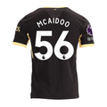Puma Mens Manchester City Ryan McAidoo Elias Away Jersey w/ EPL + No Room For Racism Patches 26/27 (Black/Yellow)