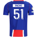 Nike Mens Paris Saint-Germain Willian Pacho Home Jersey w/ Champions League Patches 26/27 (Blue/White/Red)