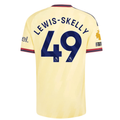 adidas Mens Arsenal Myles Lewis-Skelly Authentic Third Jersey w/ EPL + No Room For Racism 26/27 (Yellow)