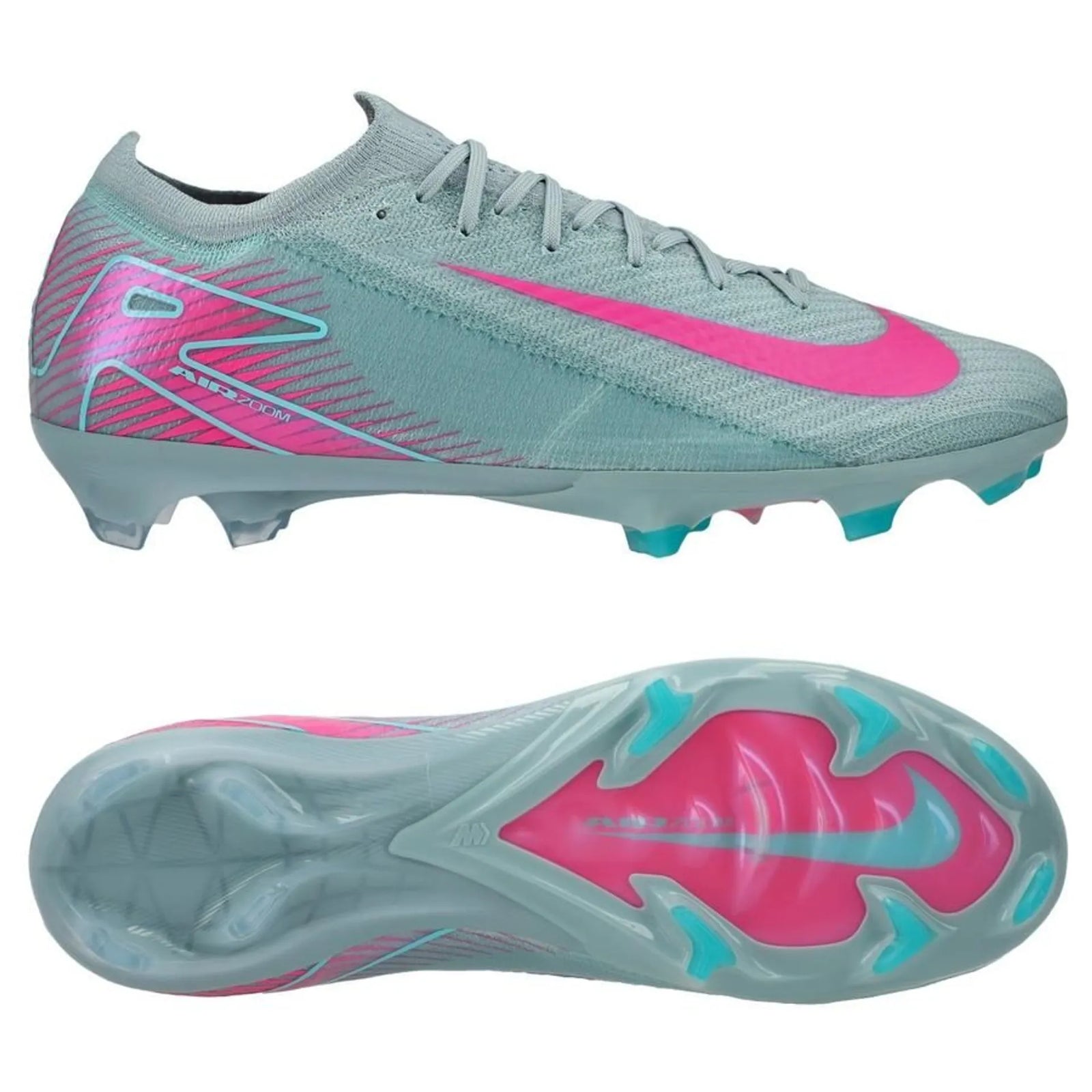 Nike Zoom Mercurial Vapor 16 Elite FG Soccer Cleats (Ocean Cube/Pink Blast)