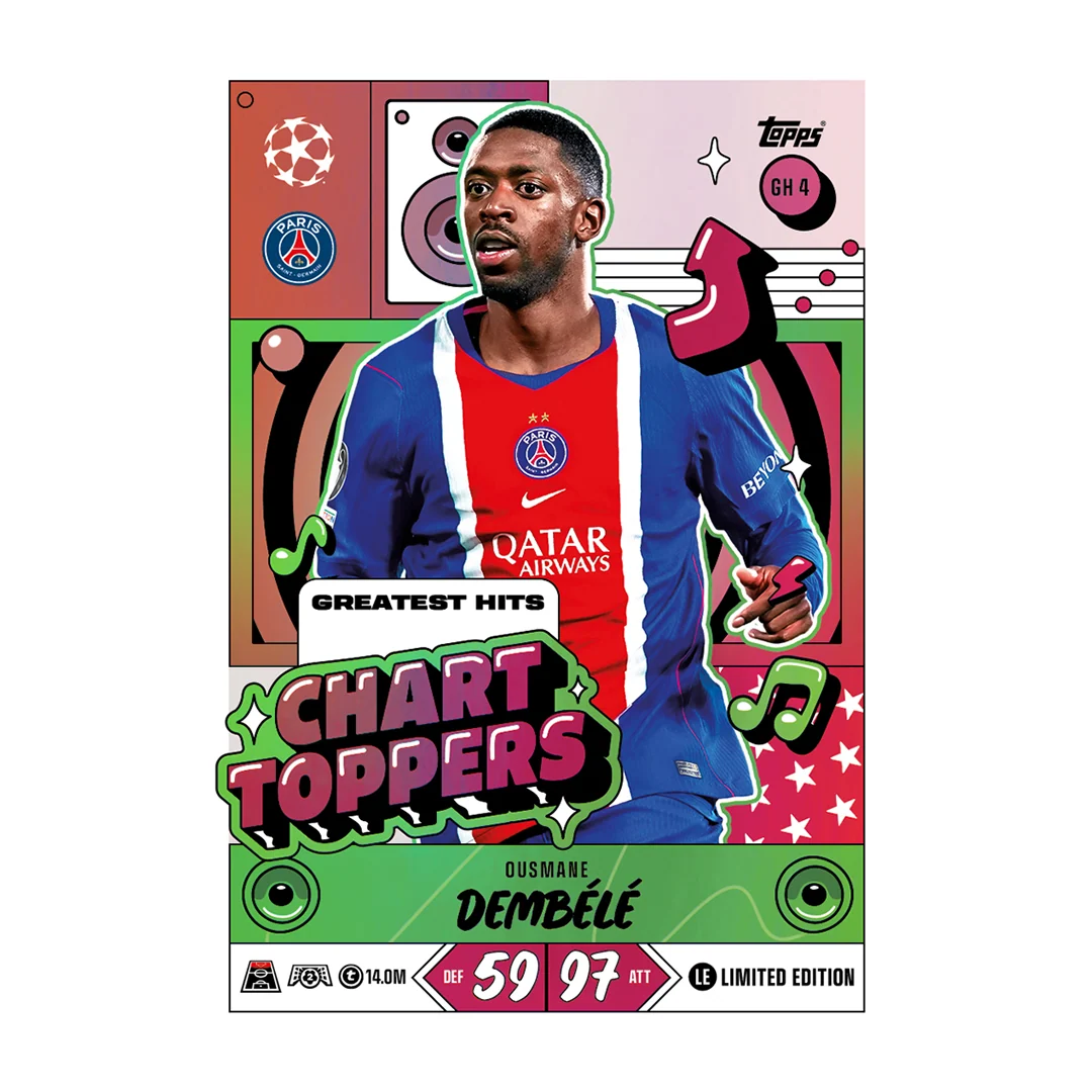 Topps UCL 26/27 Match Attax #1 Chart Toppers Cards (Green/Red)