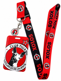 Xolos Club Tijuana Lanyard with ID Card Holder and Charm