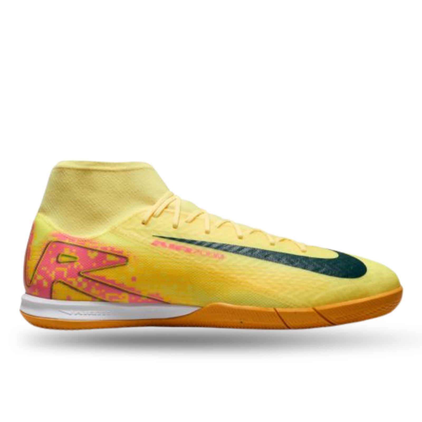 Nike Zoom Superfly 10 Academy KM Indoor Soccer Shoes (Light Laser Orange/Armory Navy)