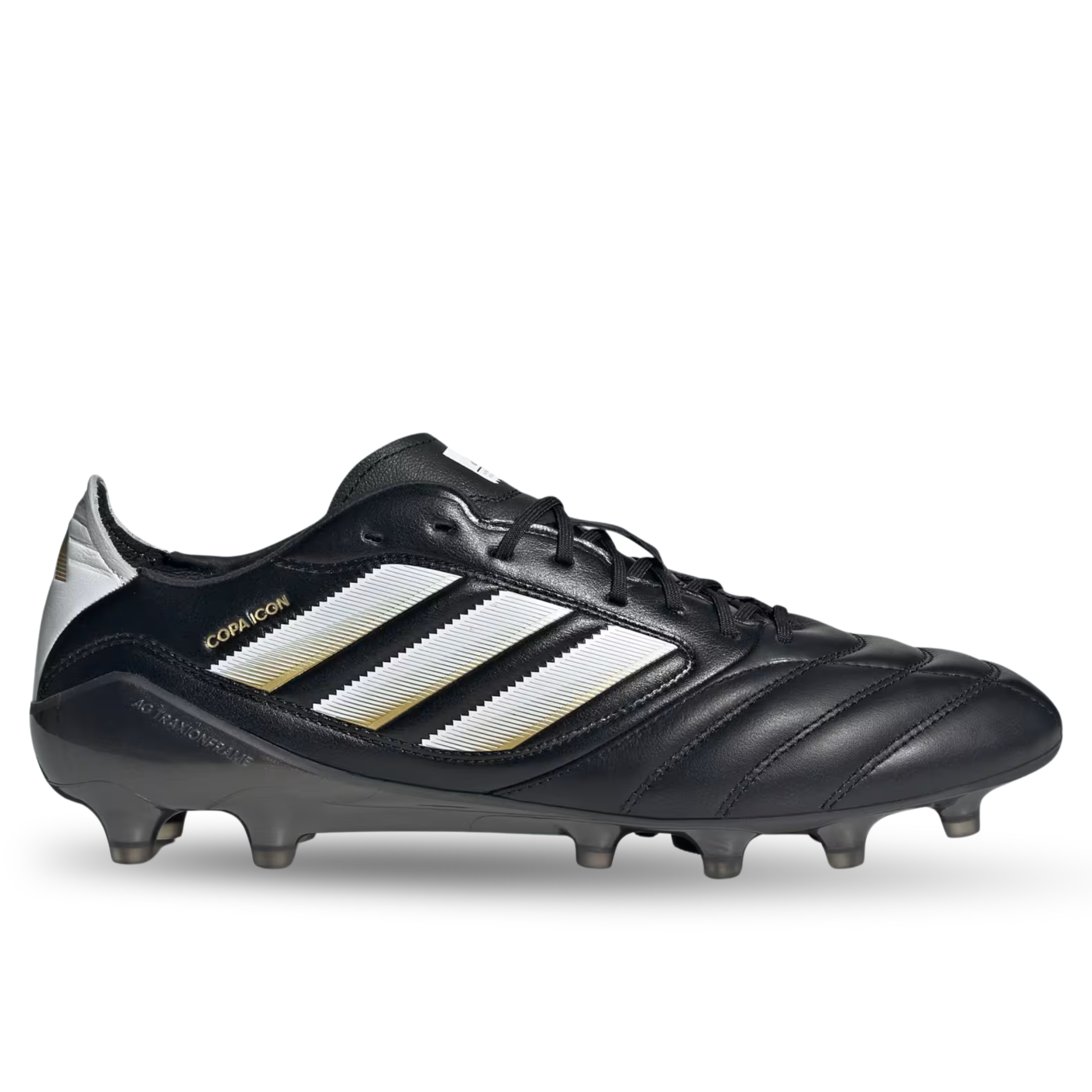 adidas Copa Icon II FG/AG Soccer Cleats (Black/White/Metallic Gold)