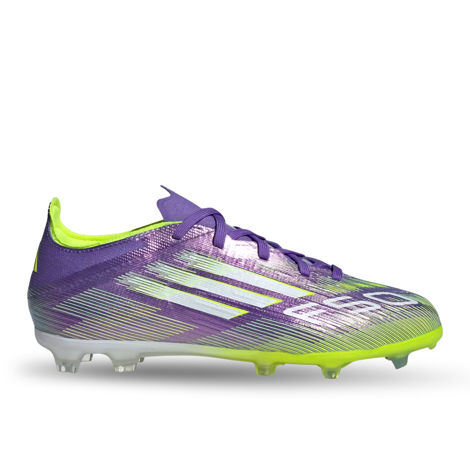adidas Jr. F50 Elite FG Soccer Cleats (Purple Rush/Lucid Lemon)