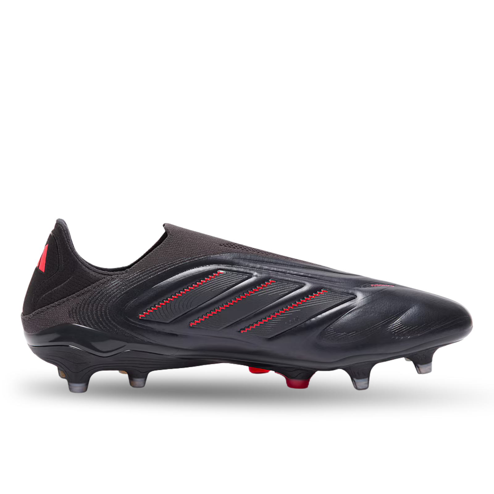 adidas Copa Pure III Elite Laceless FG Soccer Cleats (Black/Carbon/Lucid Red)