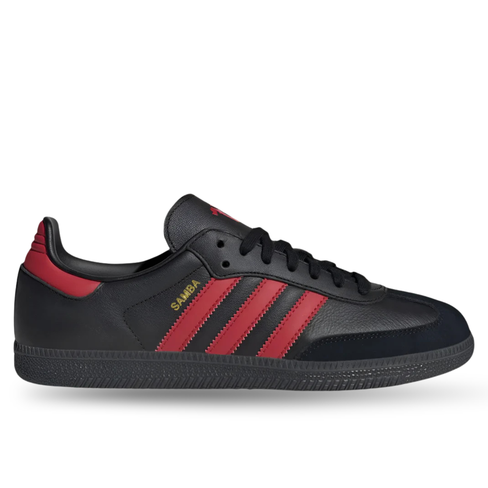 adidas Manchester United Samba Indoor Soccer Shoes (Black/Red)