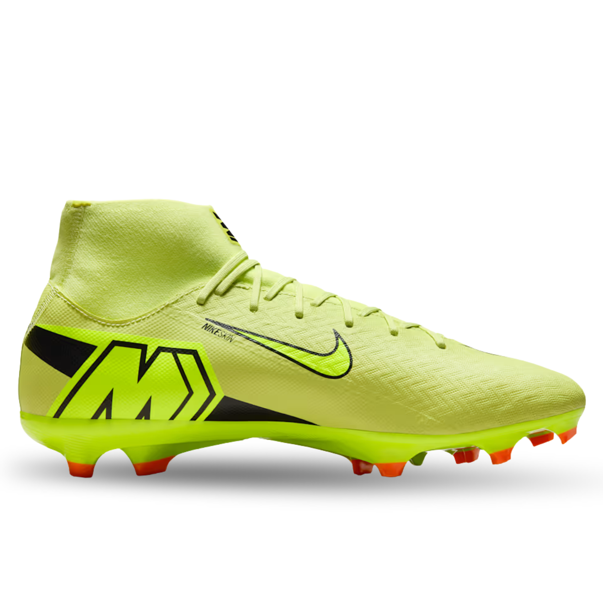 Nike Zoom Superfly 10 Academy Firm Ground/Multi Ground Soccer Cleats (Limelight/Volt-Hyper Crimson)
