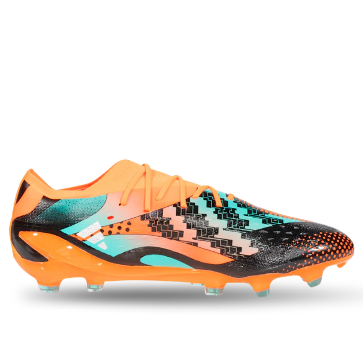 adidas X Speedportal Messi.1 Firm Ground Soccer Cleats (Team Solar Orange/Metallic Silver)