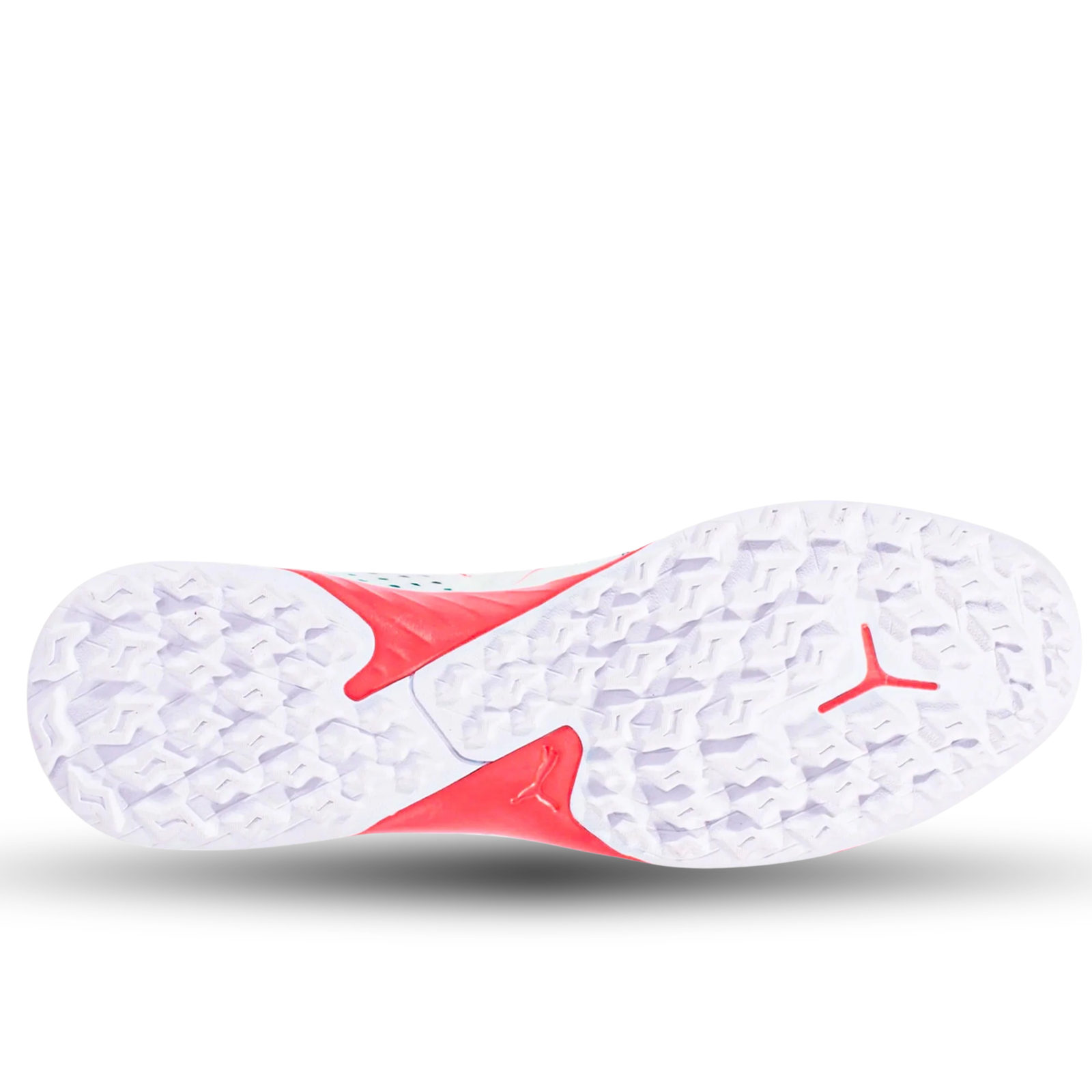 Puma Future Match TT Turf Soccer Shoes (White/Puma Black/Fire Orchid)