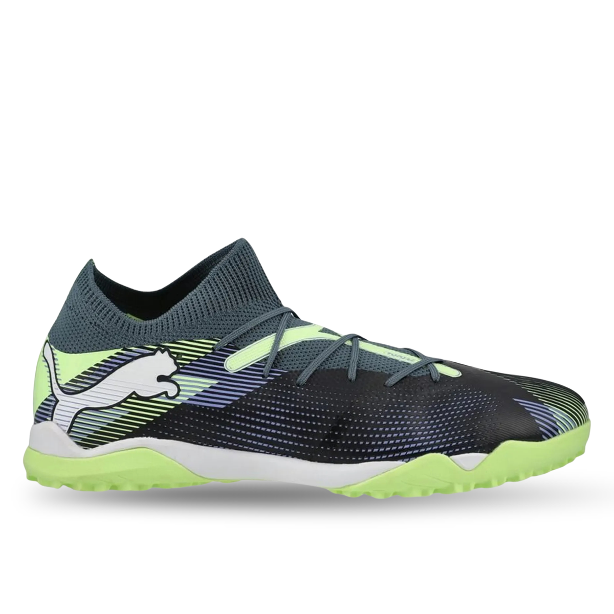 Puma Future 7 Match Turf Soccer Shoes (Gray Skies/Fizzy Apple)
