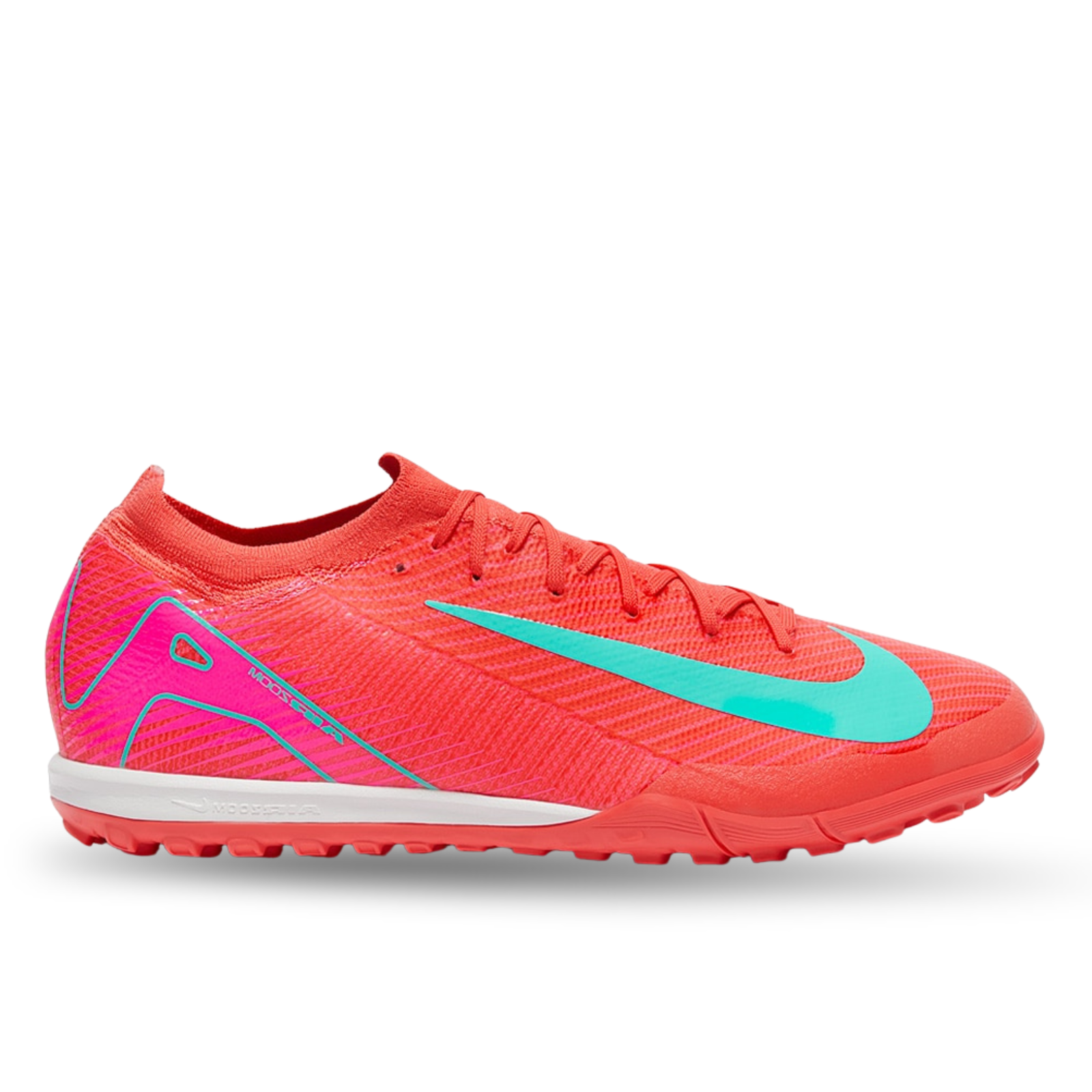 Nike Zoom Vapor 16 Pro Turf Soccer Cleats (Ember Glow/Aurora Green)