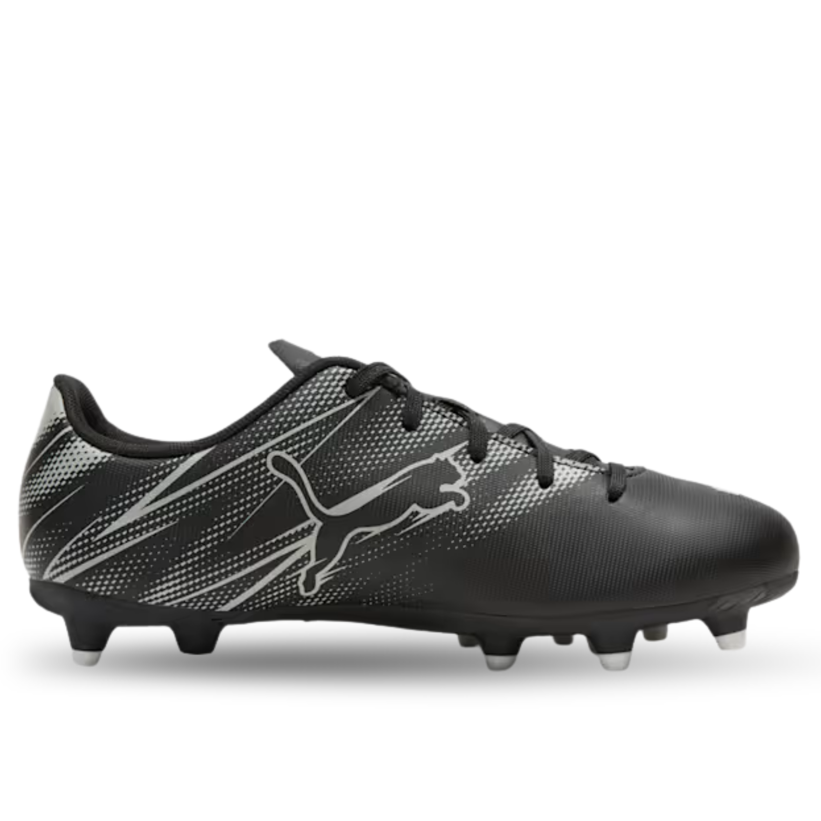 Puma Youth Jr. Attacanto FG/AG Soccer Cleats (Puma Black/Silver Mist)