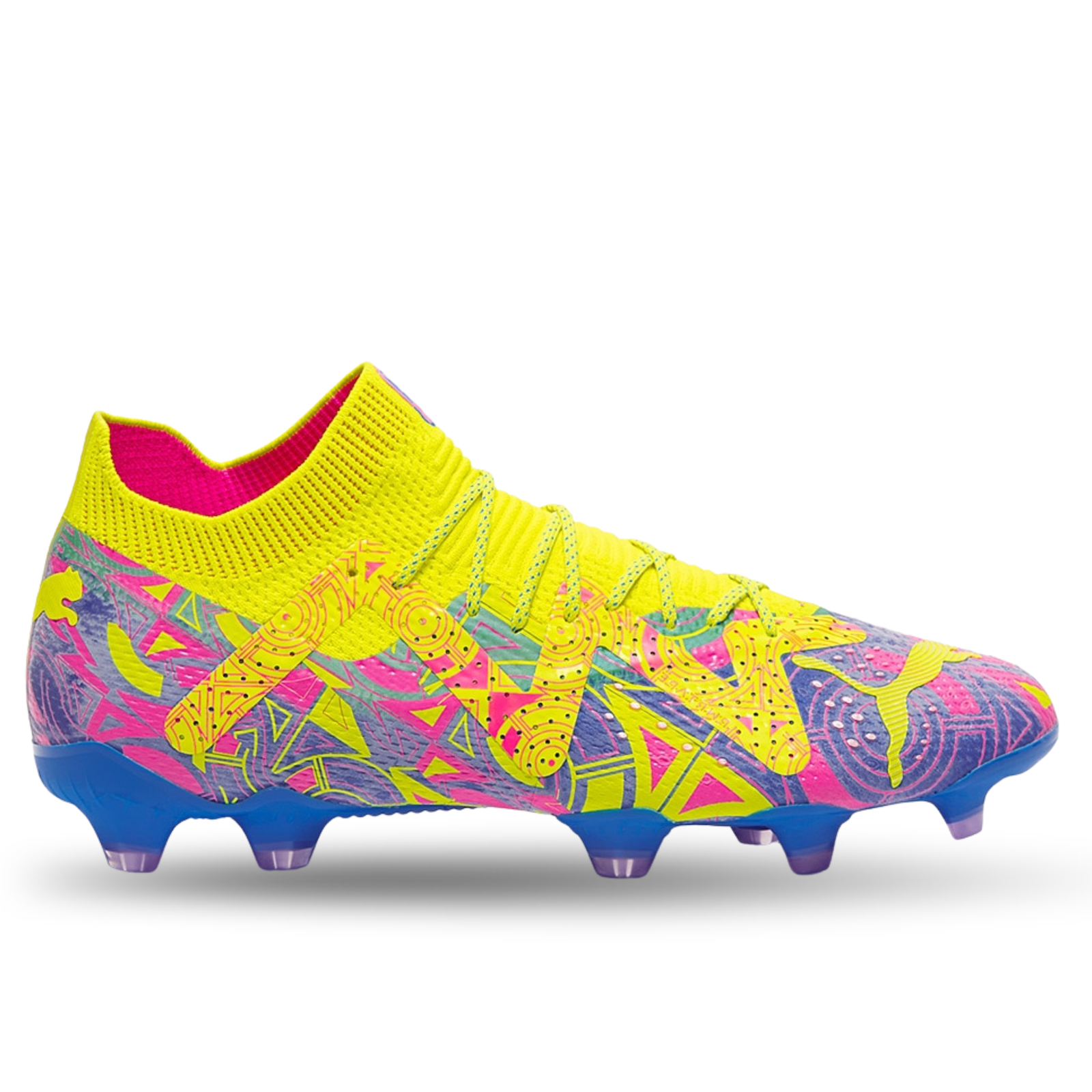 Puma Future Ultimate Energy FG/AG Soccer Cleats (Ultra Blue/Yellow Alert)