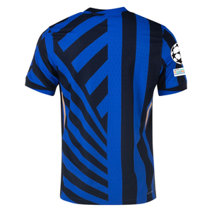 Nike Inter Milan Authentic Home Jersey w/ Champions League + Scudetto Patch 24/25 (Lyon Blue/Black)