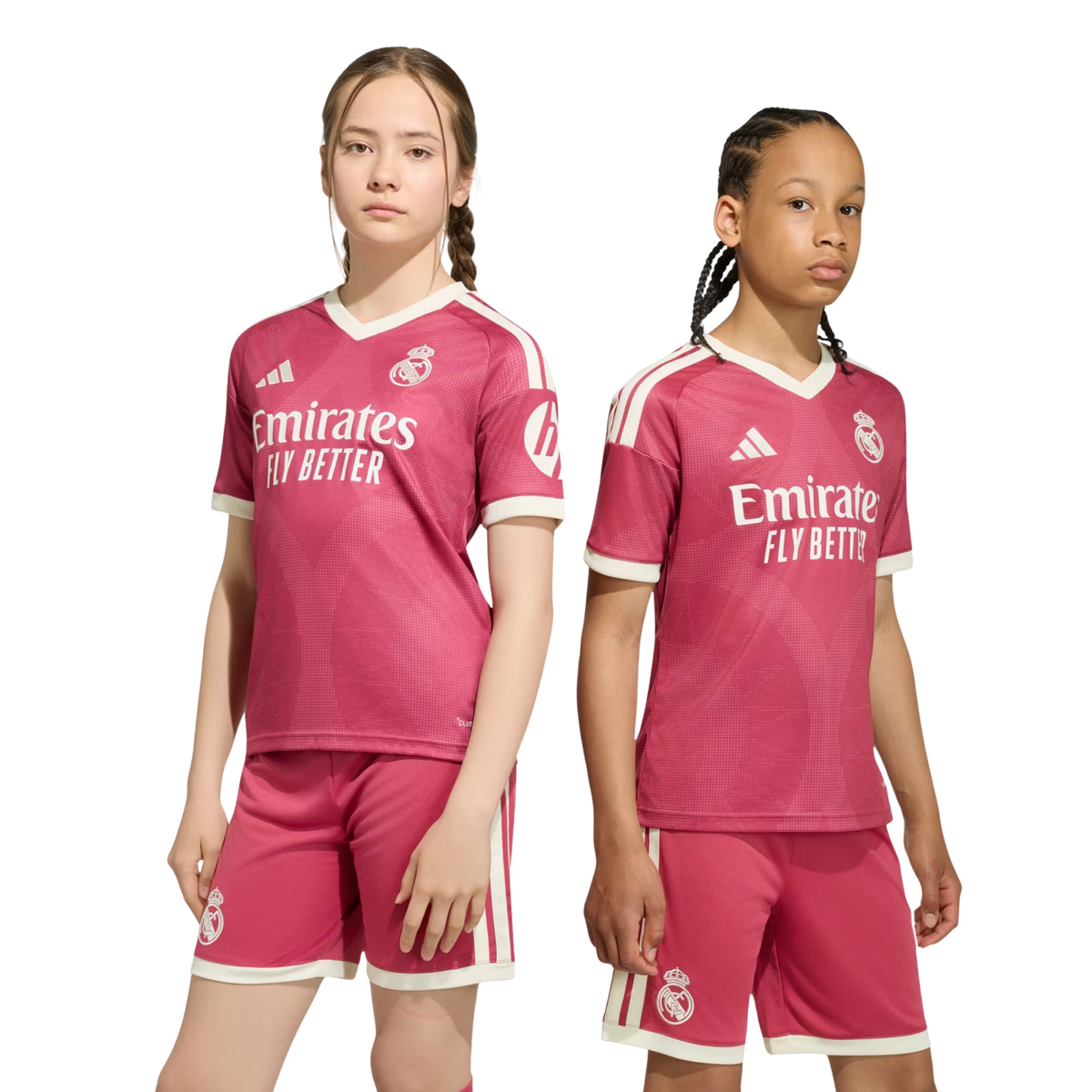 adidas Youth Real Madrid Third Jersey 26/27 (Pink)