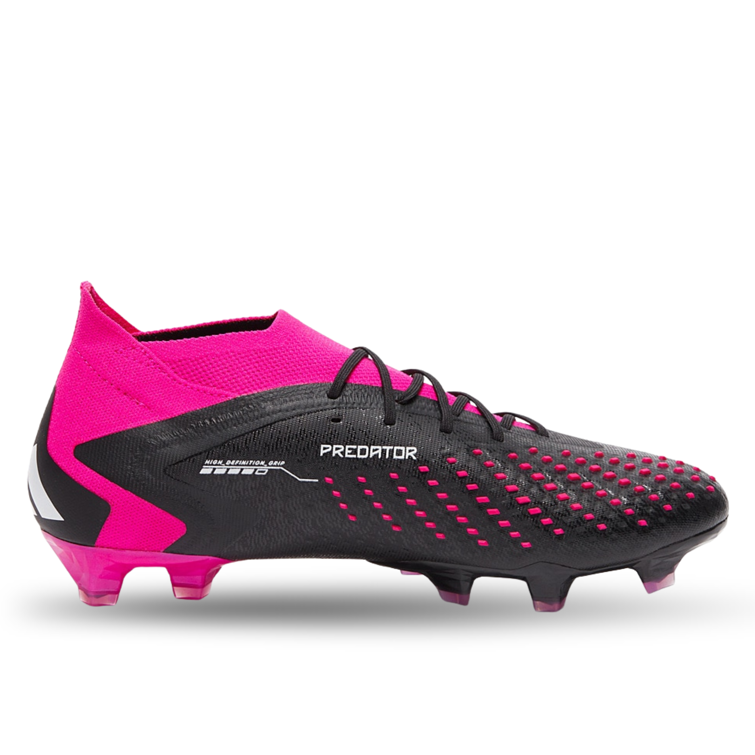 adidas Predator Accuracy.1 Firm Ground Soccer Cleats (Core Black/Team Shock Pink)