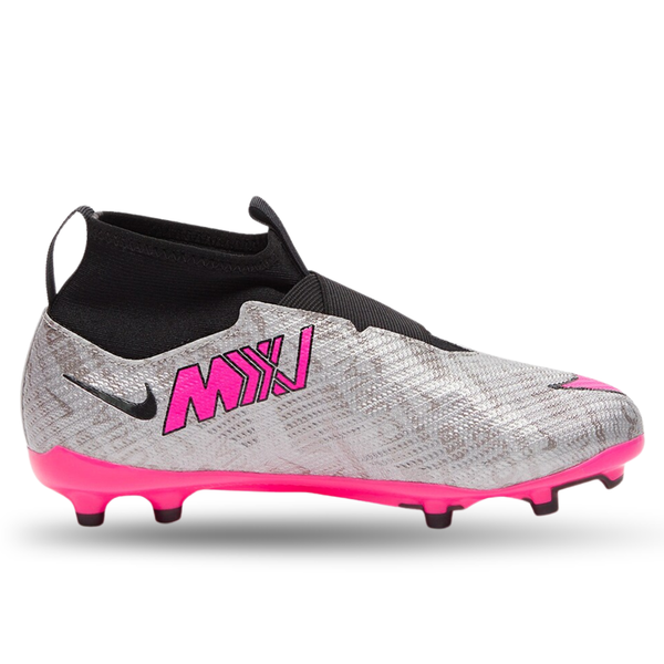 Nike Jr. Zoom Superfly 9 Pro XXV Firm Ground Soccer Cleats (Metallic S
