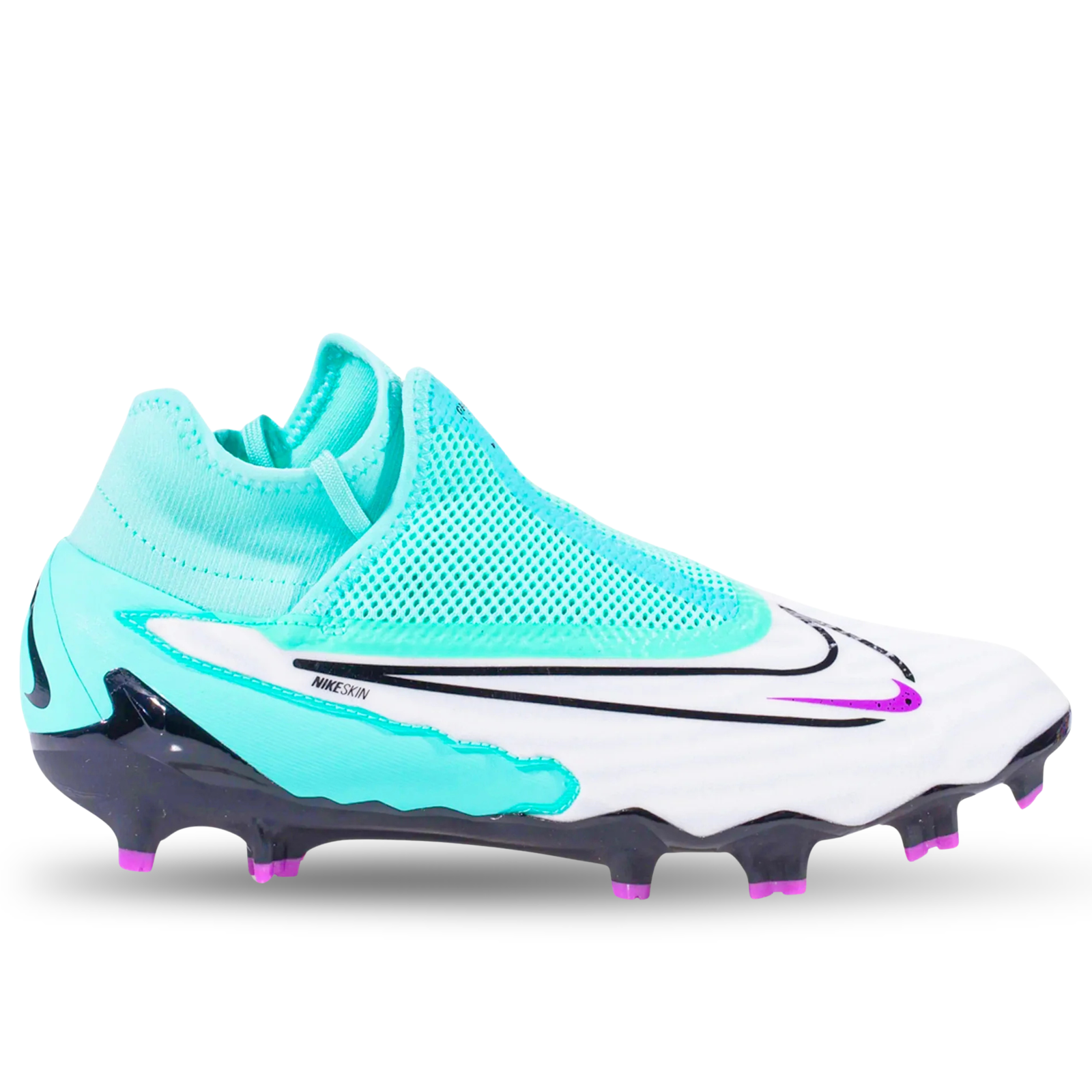 Nike Phantom GX Pro DF Firm Ground Soccer Cleats (Hyer Turquoise/Fuchsia Dream)