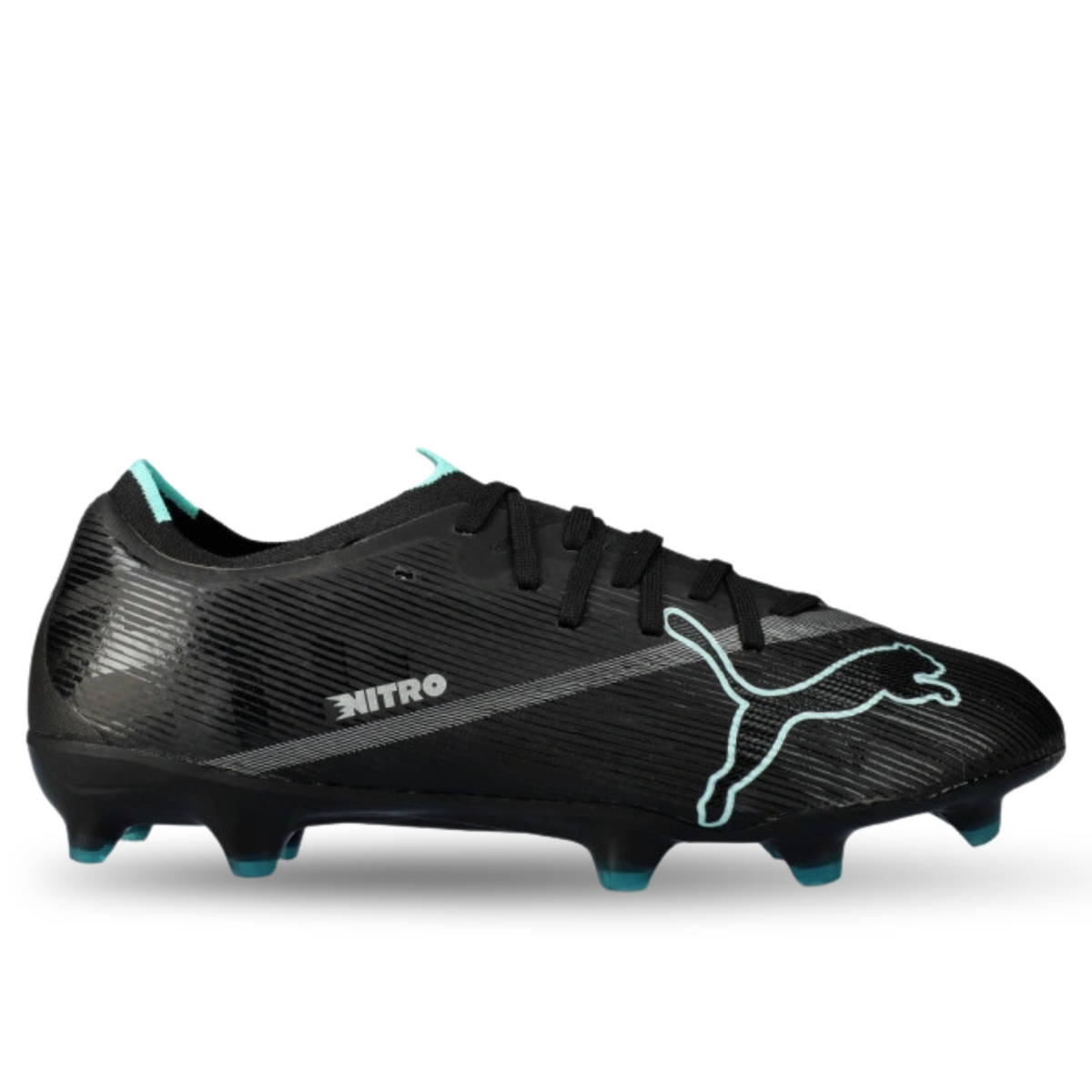 PUMA Ultra Nitro 7 Match FG/AG Soccer Cleats (Black/Intense Mint)