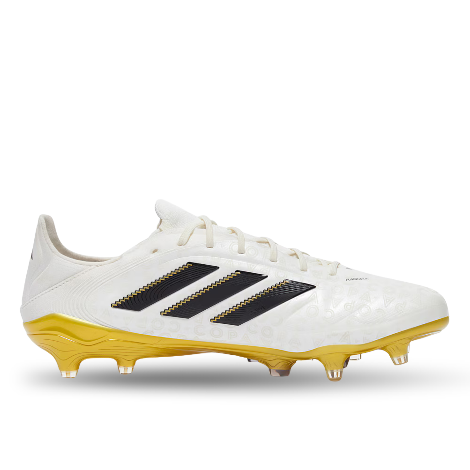 adidas Copa Pure III Elite Firm Ground Soccer Cleats (Zero Metallic/Black/Gold Metallic)