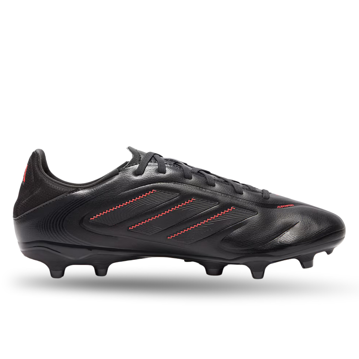 adidas Copa Pure III League FG/MG Soccer Cleats (Black/Carbon/Red)