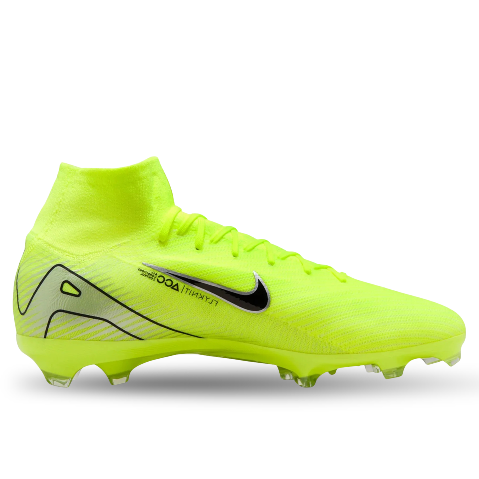Nike Zoom Superfly 10 Pro FG Soccer Cleats (Volt/Black)