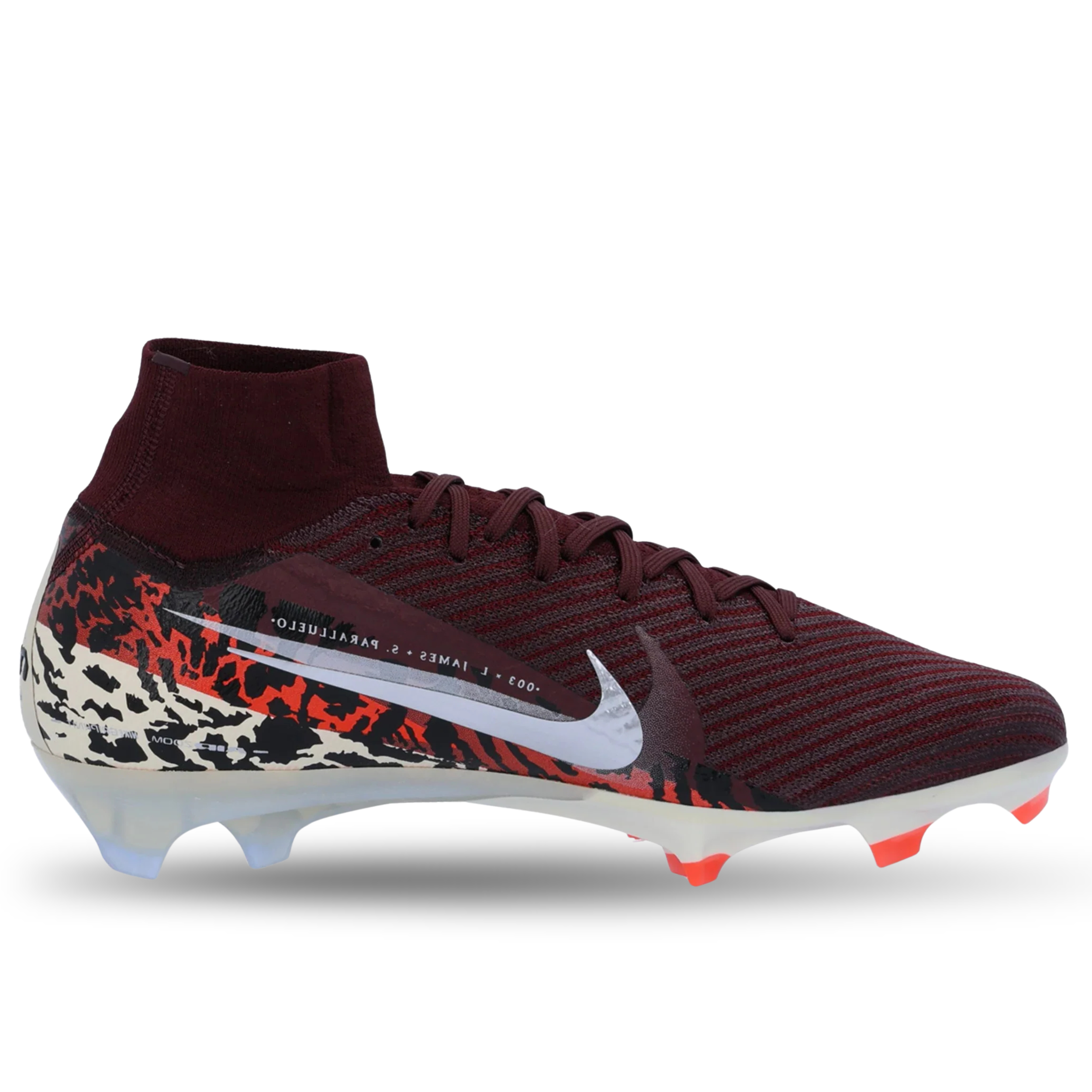 Nike Superfly 10 Elite NU3 Firm Ground Soccer Cleats (Burgundy Crush/Metallic Silver)
