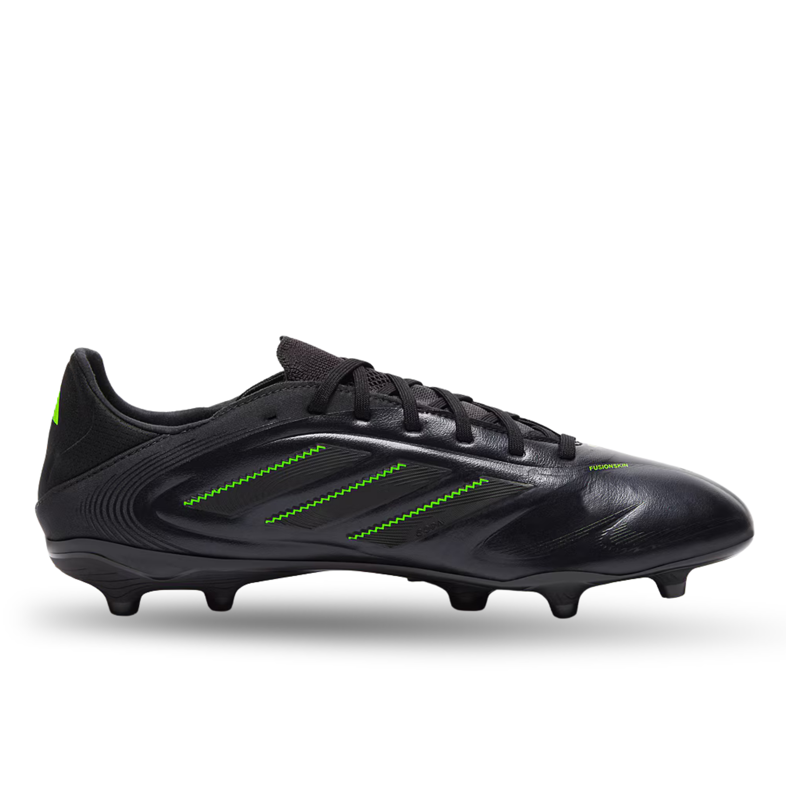 adidas Copa Pure III Pro Firm Ground Soccer Cleats (Black/Lucid Lemon)