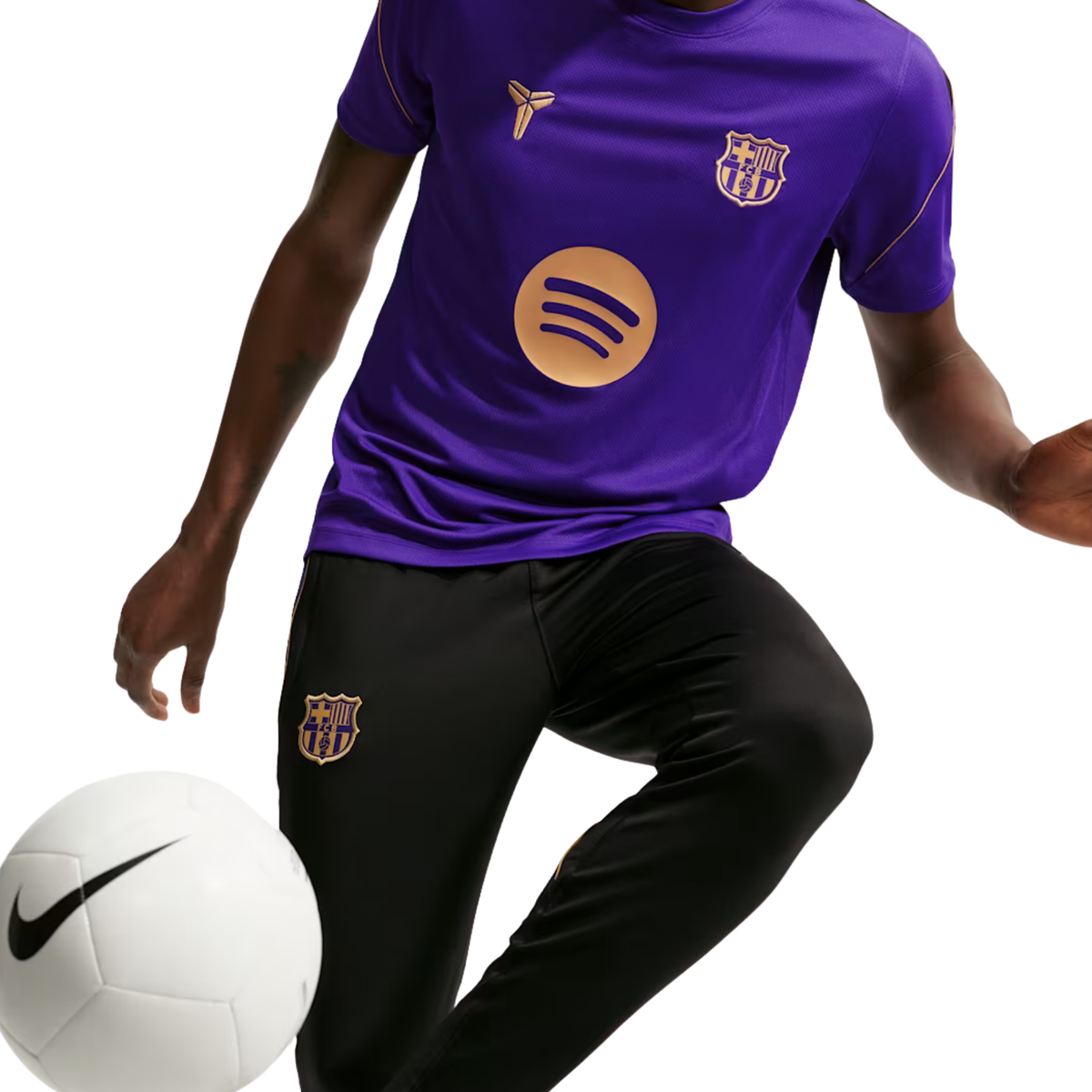 Nike Mens Barcelona Strike Away Jersey 26/27 (Purple/Metallic Gold)