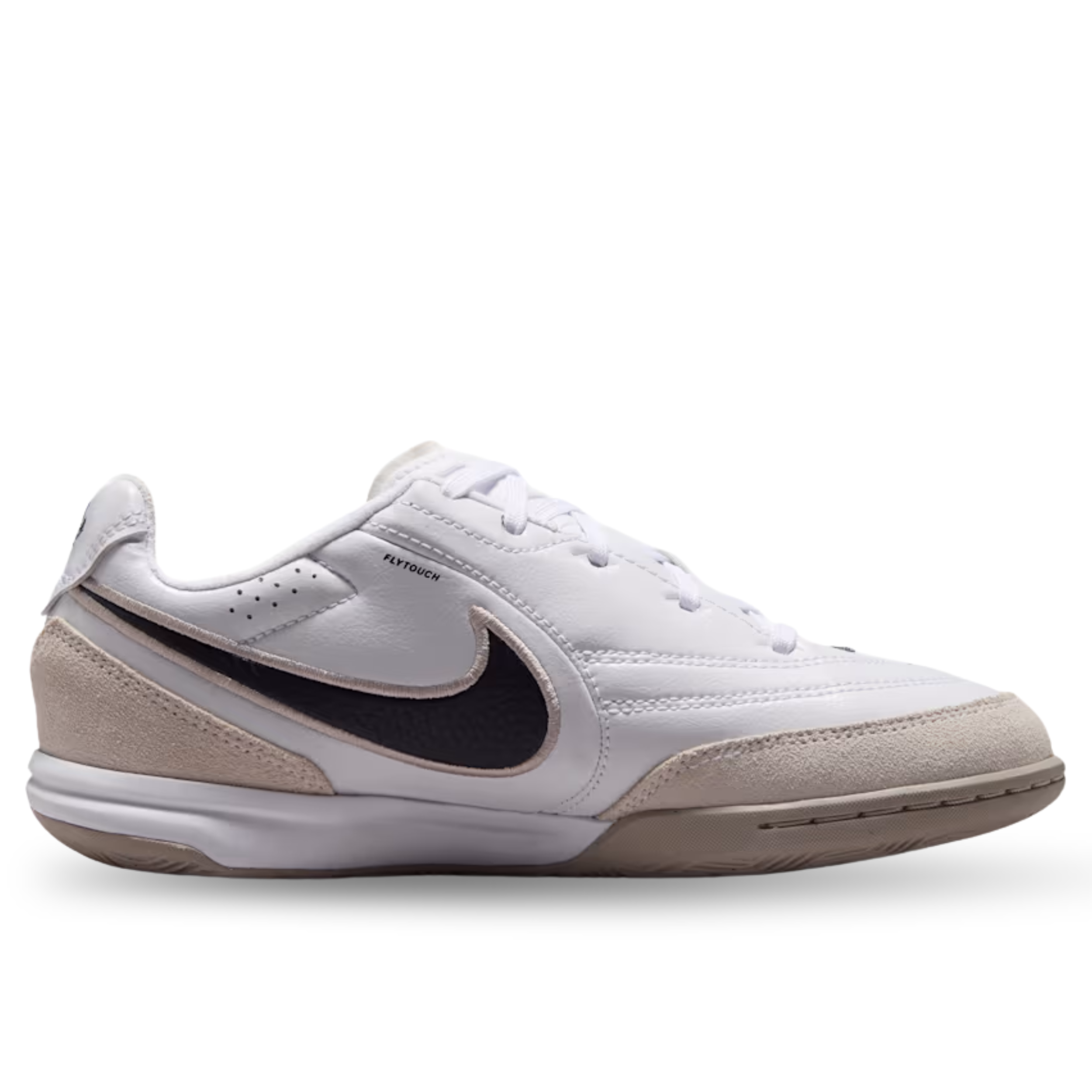 Nike Jr. Tiempo Streetgato Indoor Soccer Shoes (White)