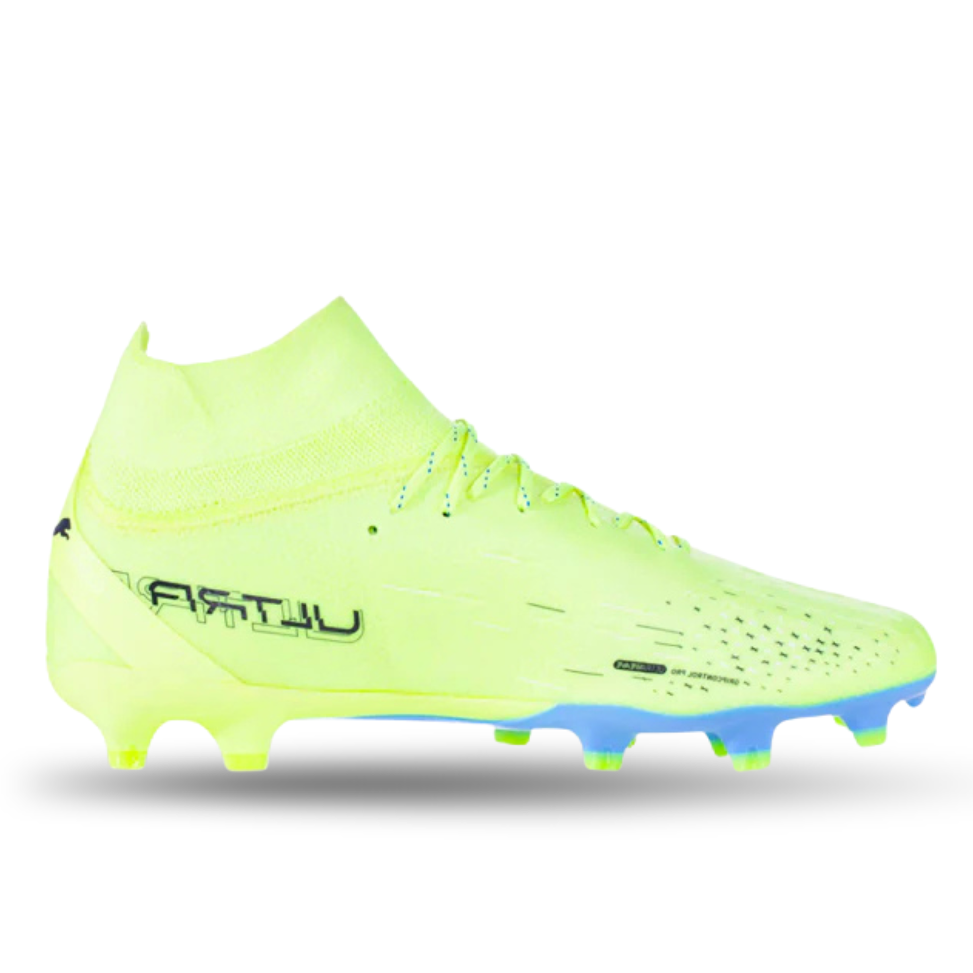 Puma Ultra Pro FG/AG Soccer Cleats (Fizzy Light/Parisian Blue)
