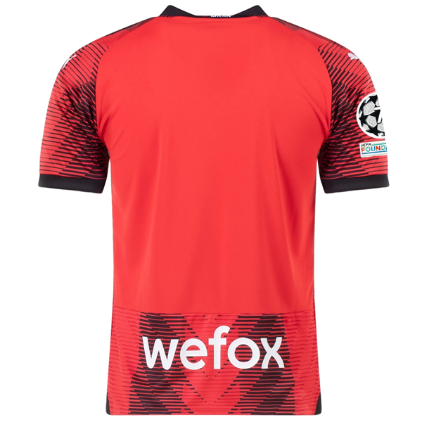 Puma AC Milan Home Jersey w/ Champions League Patches 23/24 (Puma Red/Black)