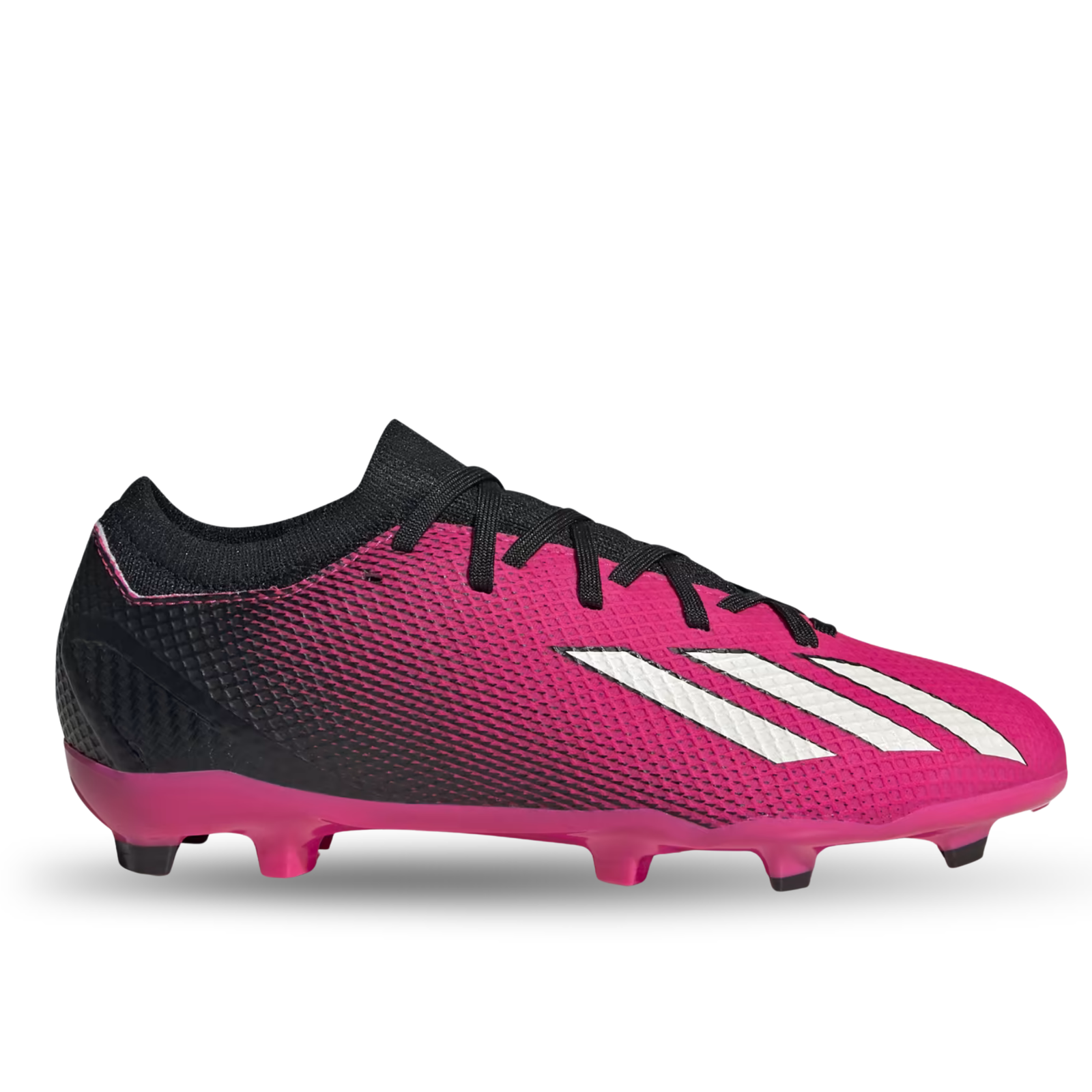 adidas Jr. X Speedportal.3 Firm Ground Soccer Cleats (Team Shock Pink/Core Black)