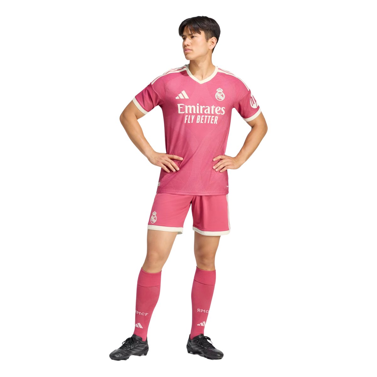 adidas Mens Real Madrid Authentic Third Jersey 26/27 (Pink)