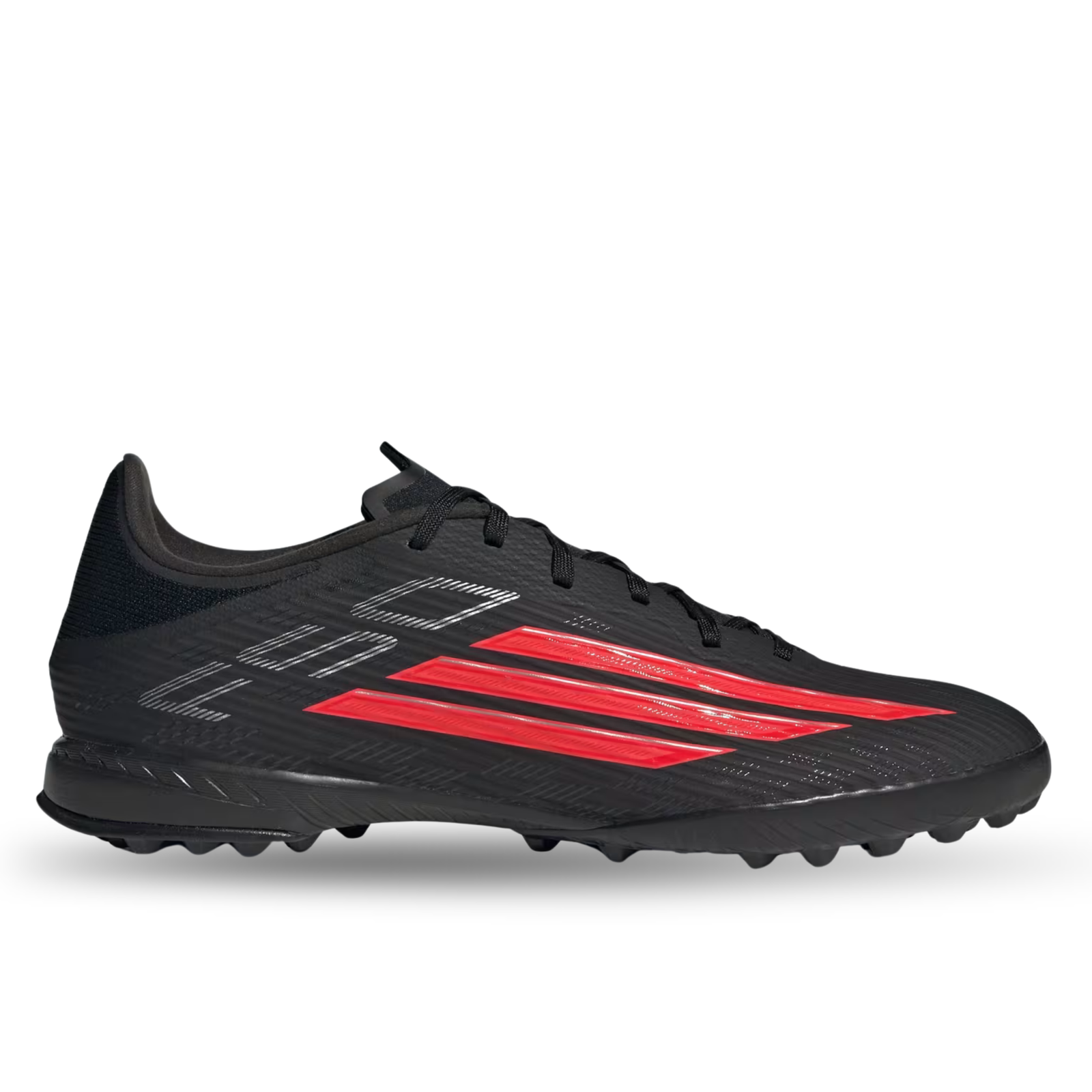 adidas F50 League Turf Soccer Cleats (Black/Lucid Red)