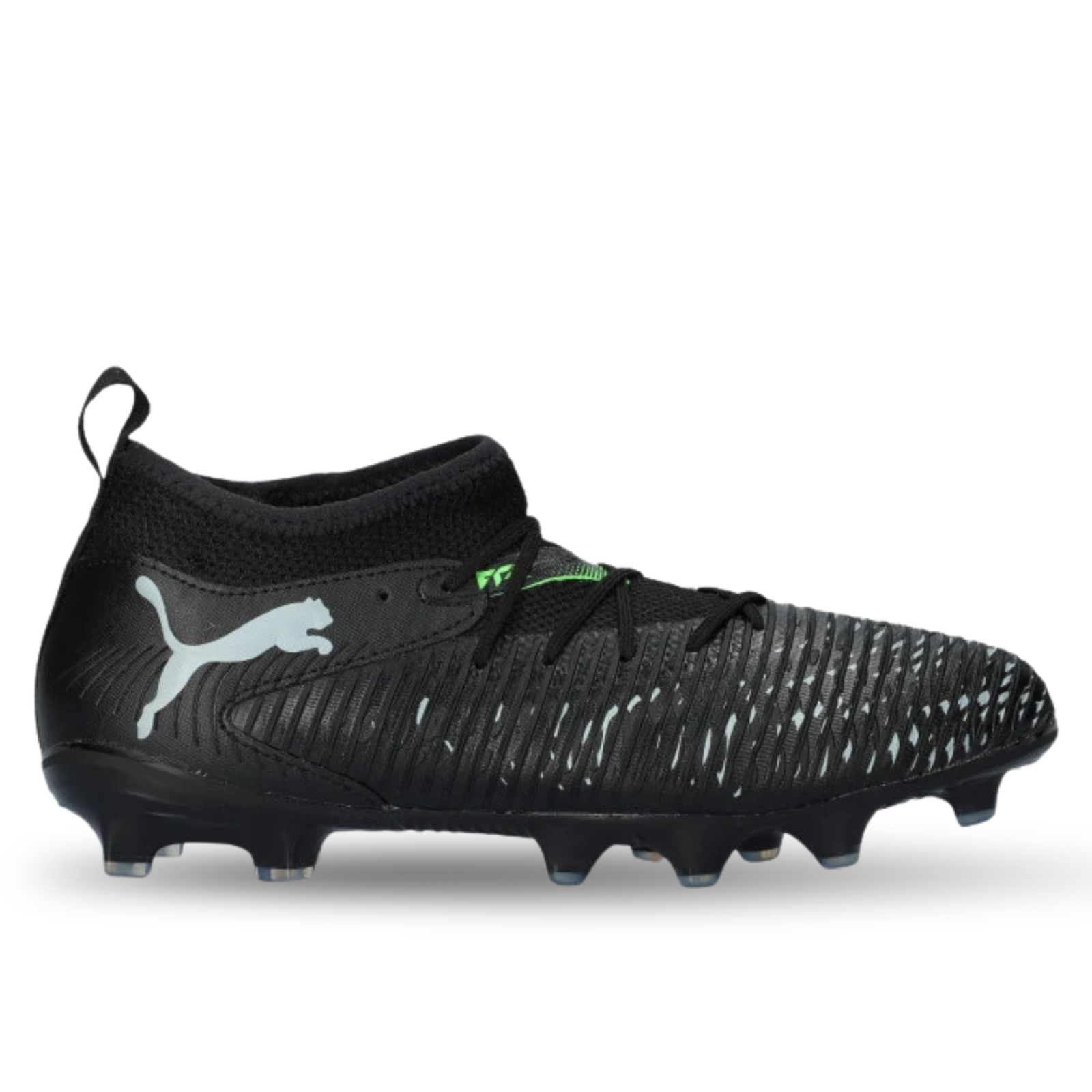 Puma Jr. Future 8 Match FG/AG Soccer Cleats (Puma Black/Fluo Green)