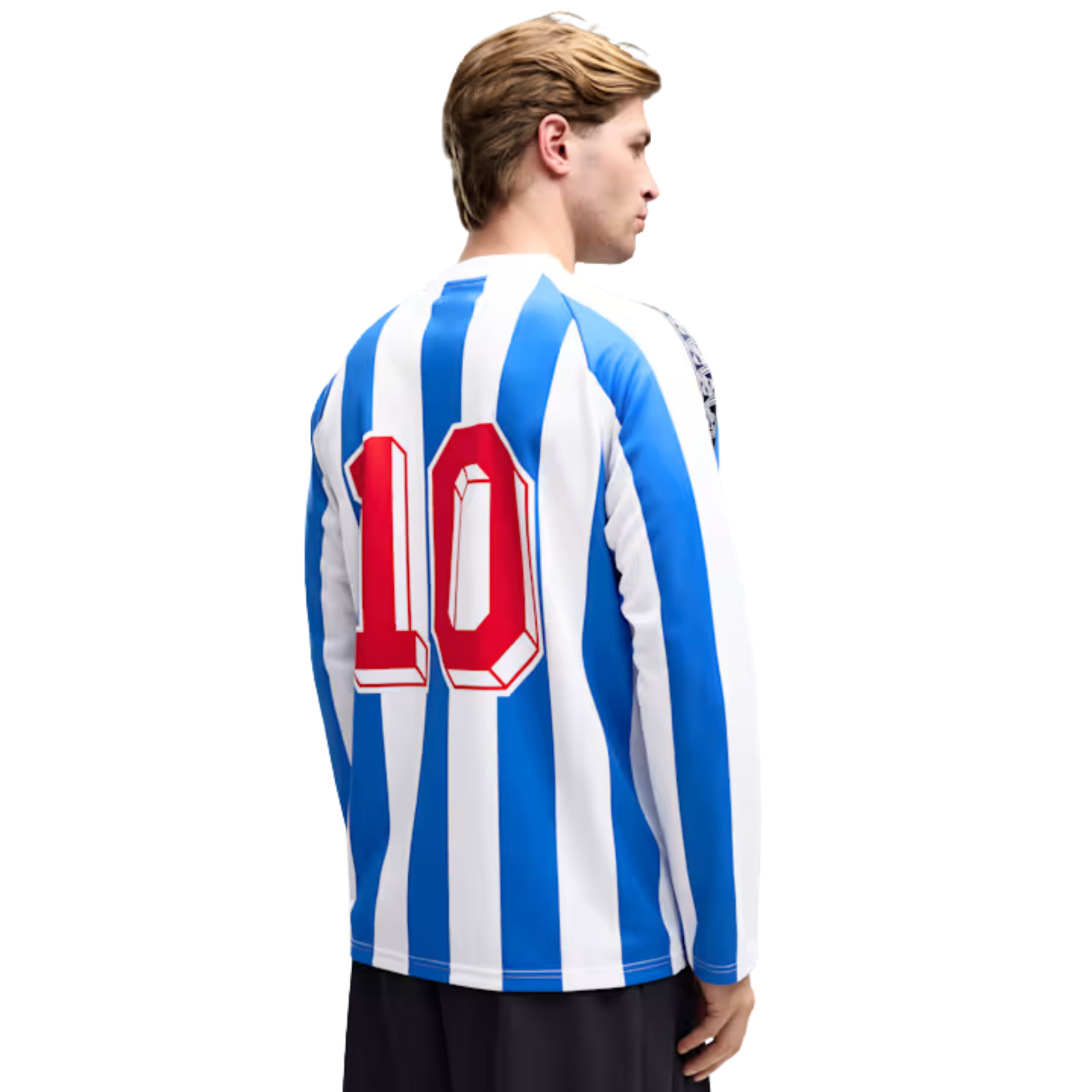 Puma Mens Monterrey King Retro Long Sleeve Jersey 26/27 (Mountain Blue/PUMA White)