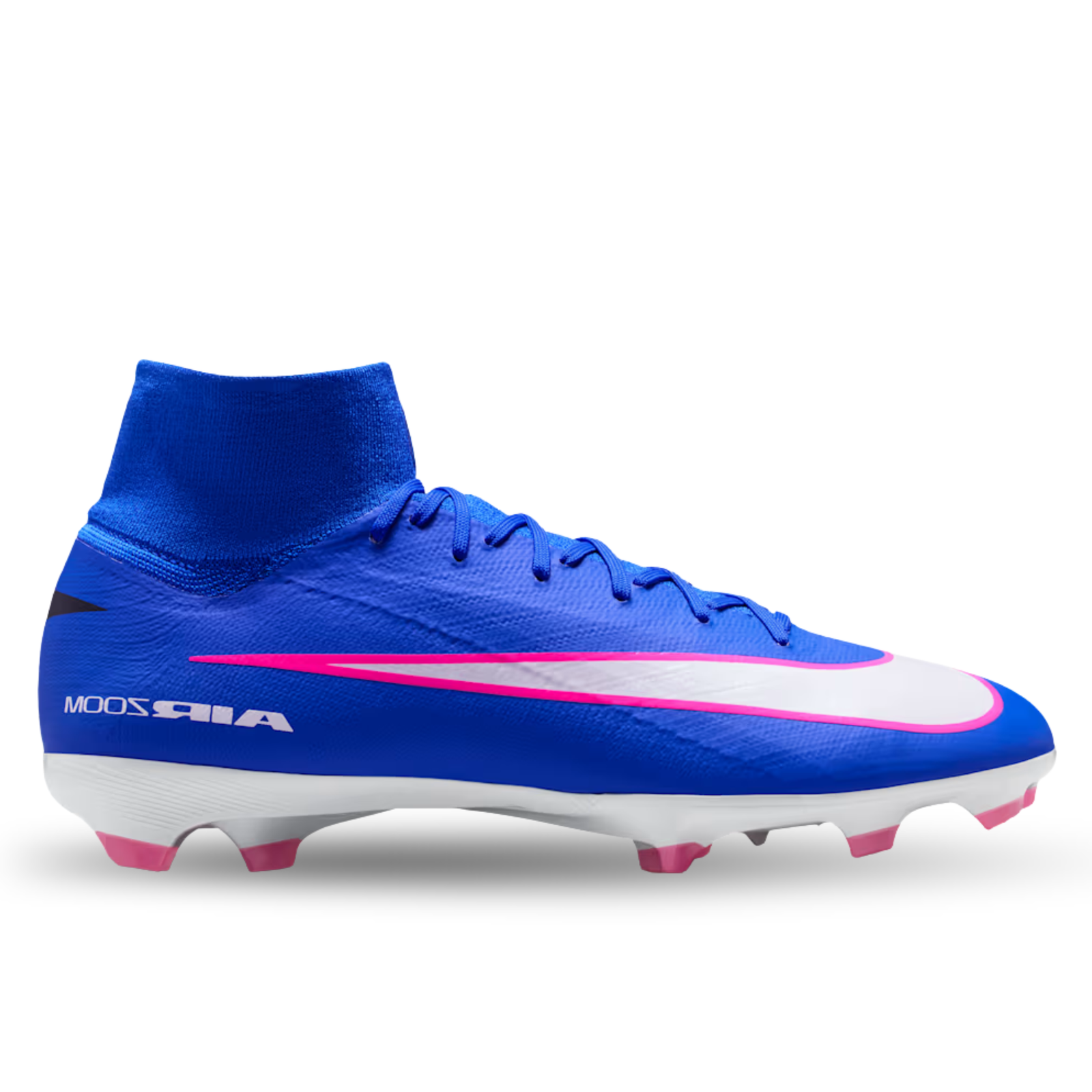 Nike Zoom Superfly 10 Pro Firm Ground Soccer Cleats (Racer Blue/White)