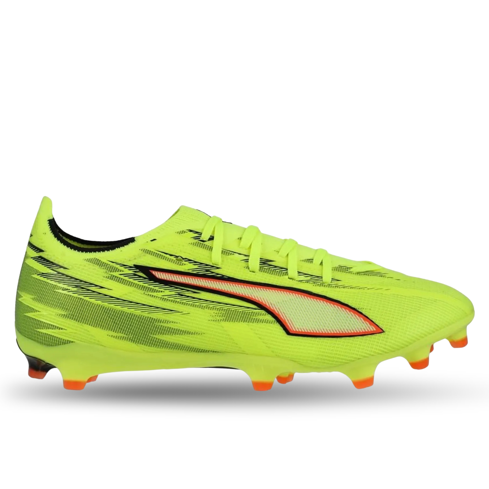 Puma Ultra 6 Match FG/AG Soccer Cleats (Yellow Alert/Glowing Red)