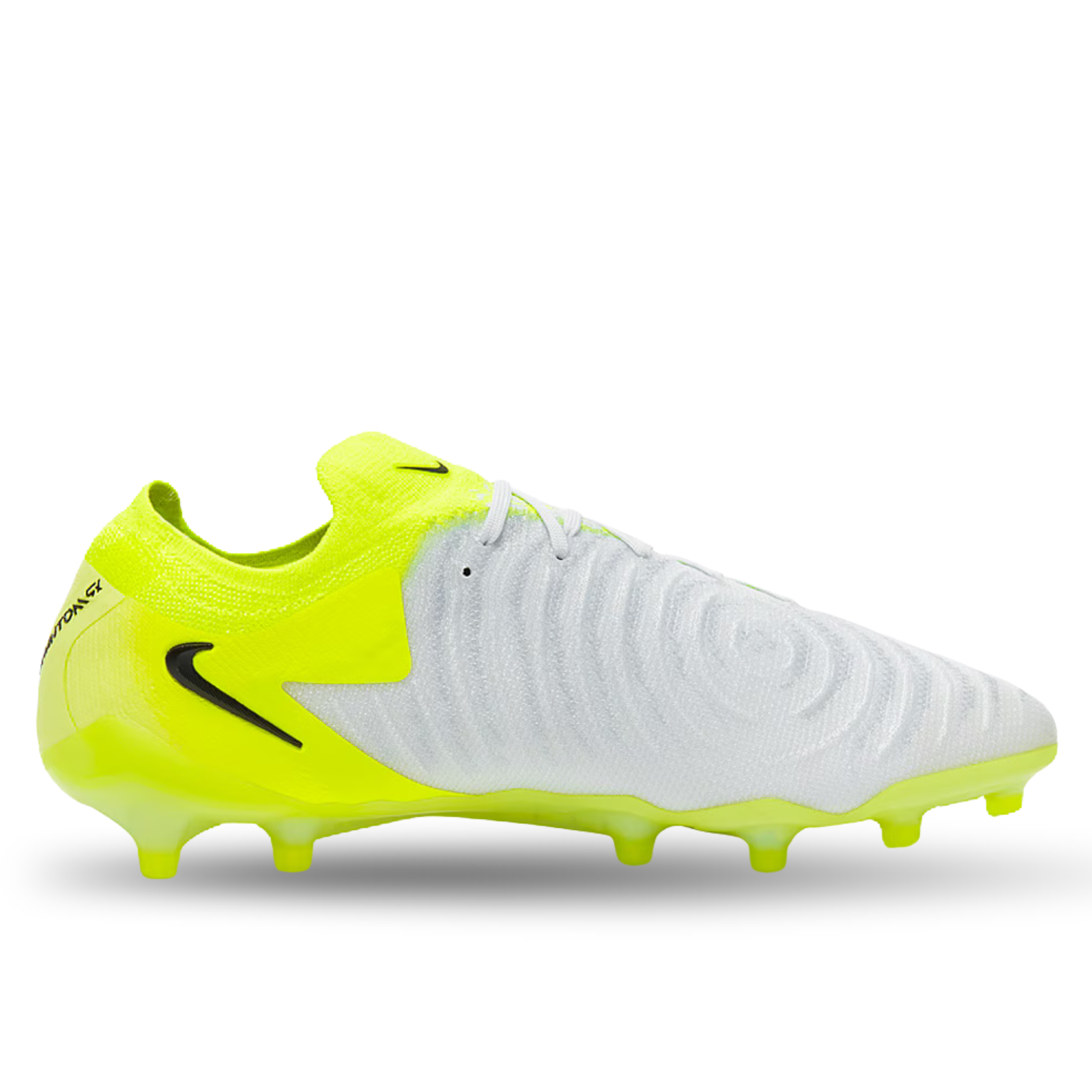 Nike Phantom GX II Elite AG-Pro Soccer Cleats (Metallic Silver/Black-Volt)