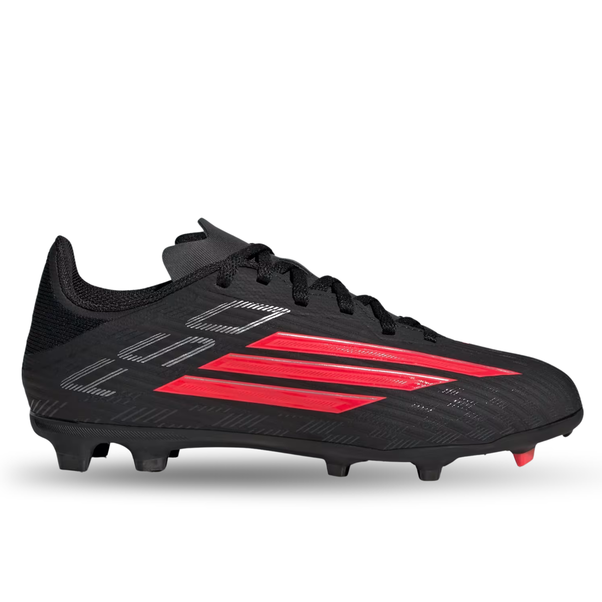 adidas Jr. F50 League FG/MG Soccer Cleats (Black/Lucid Red)