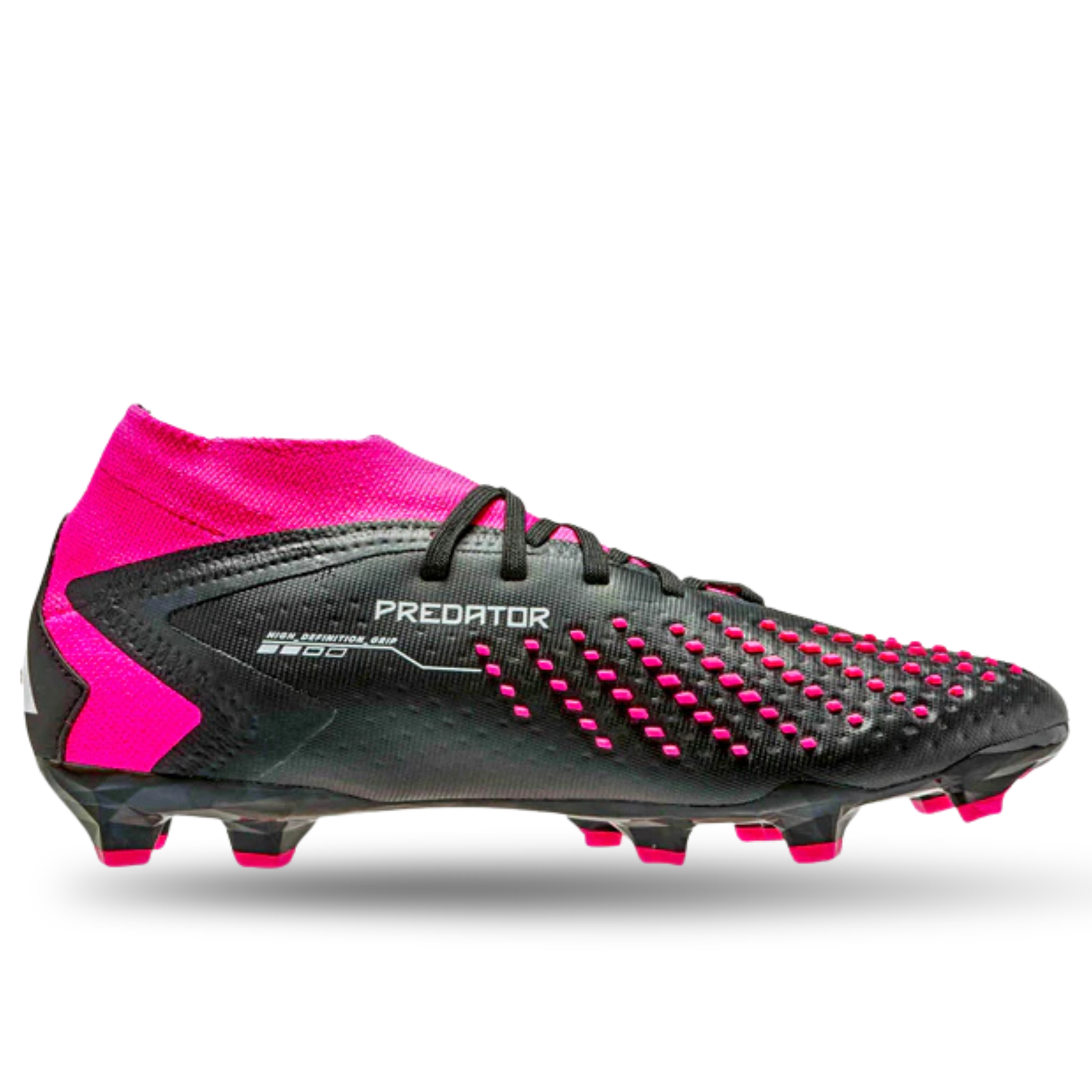 adidas Predator Accuracy.2 Firm Ground Soccer Cleats (Core Black/Shock Pink)