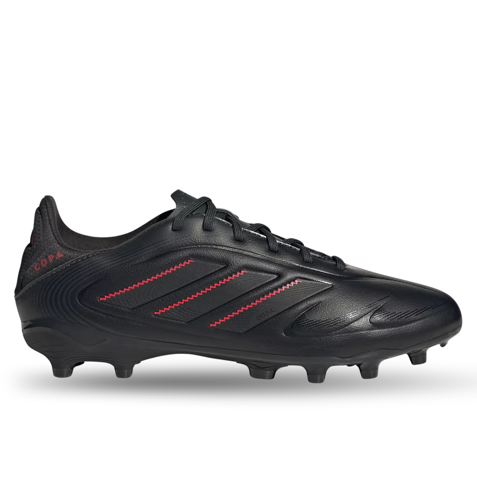 adidas Jr. Copa Pure III League FG/MG Soccer Cleats (Black/Carbon/Lucid Red)