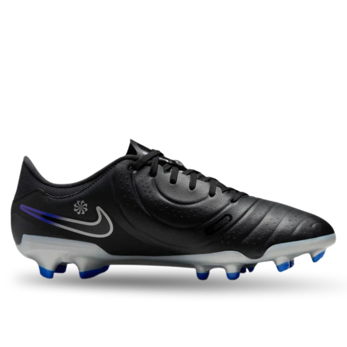 Nike Legend 10 Academy FG/MG Soccer Cleats (Black/Chrome-Hyper Royal)
