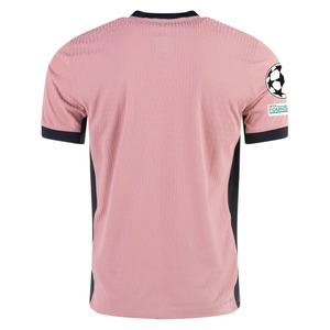 Nike Paris Saint-Germain Authentic Third Jersey w/ Champions League Patches 24/25 (Rust Pink/Black)