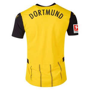 Puma Borussia Dortmund Authentic Home Jersey w/ Bundesliga Patch 24/25 (Faster Yellow/Puma Black)