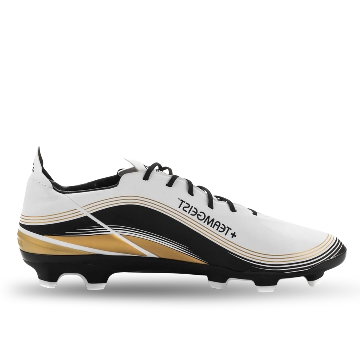 Botines de fútbol adidas Gamemode FG (Blanco Nube/Oro Metálico)