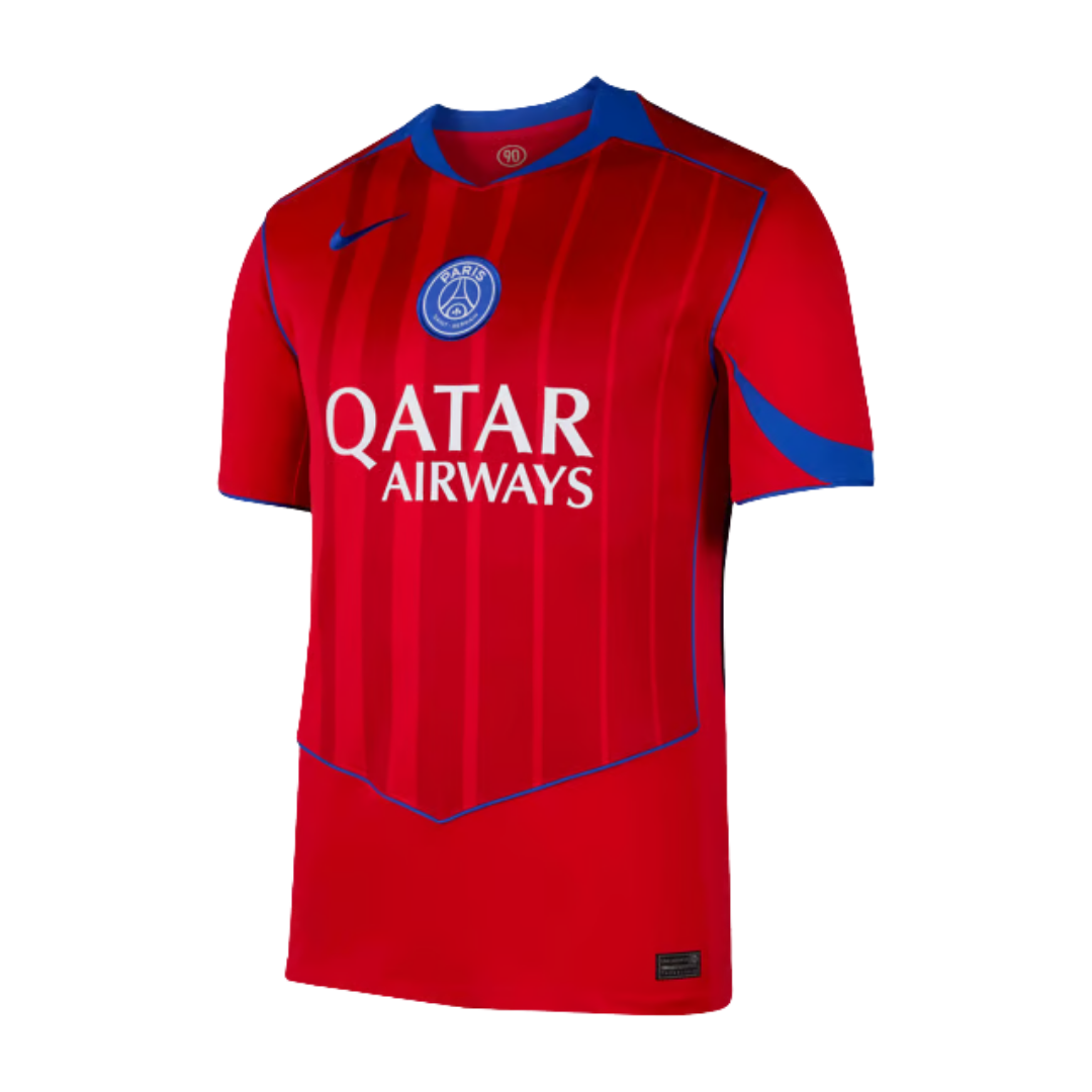 Nike Men's Paris Saint-Germain 25/26 Stadium Third Jersey (Sport Red/Hyper Royal)