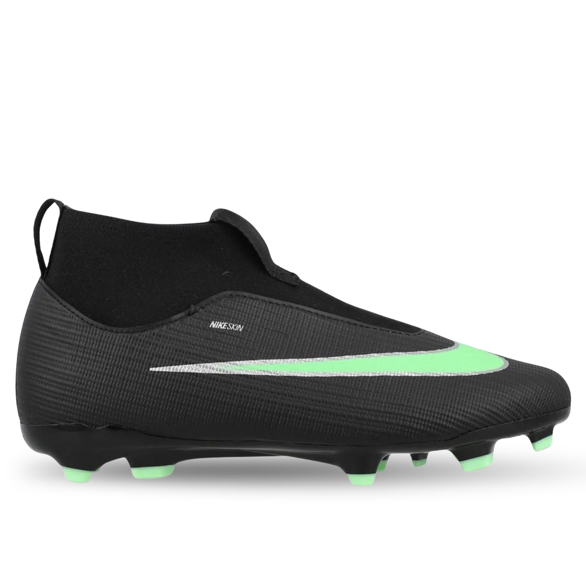 Nike Jr. Superfly 11 Academy FG/MG Soccer Cleats (Black/Illusion Green)
